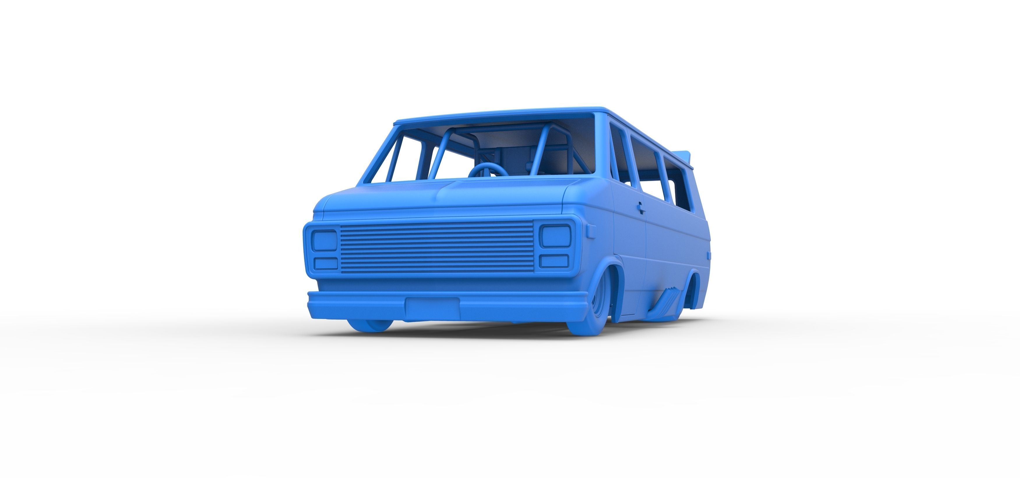Dragster Van Scale 1 to 25 3D print model_24