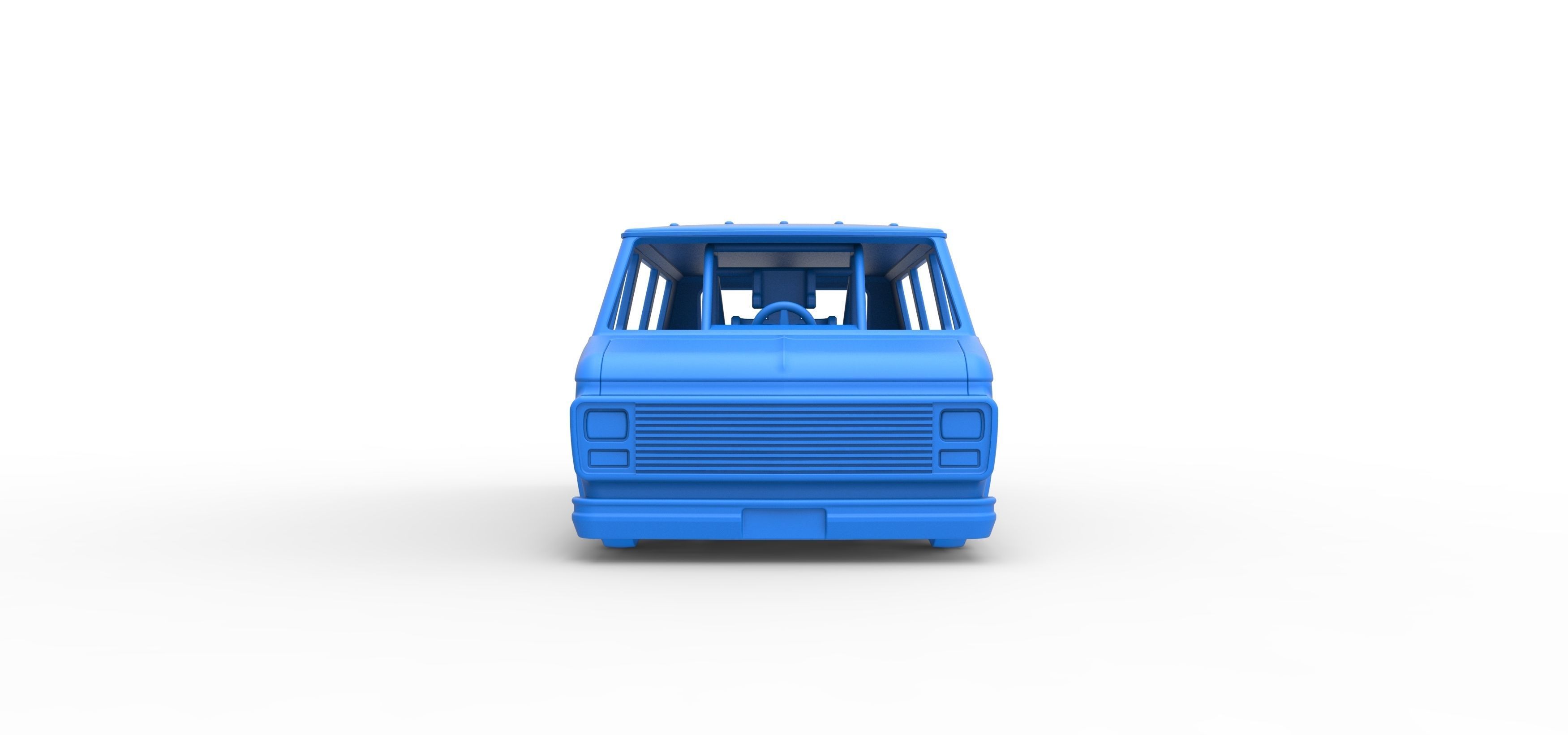Dragster Van Scale 1 to 25 3D print model_25