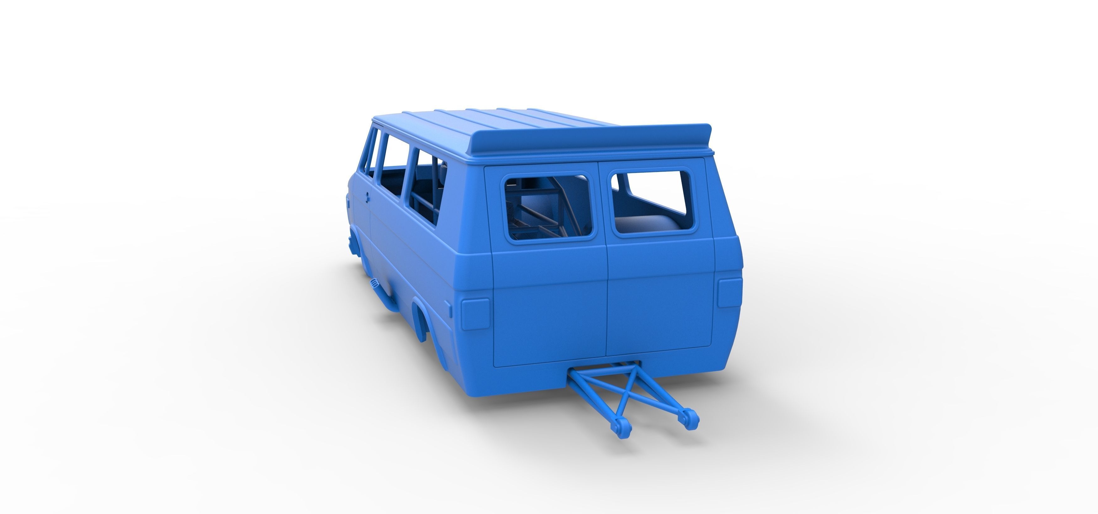 Dragster Van Scale 1 to 25 3D print model_31