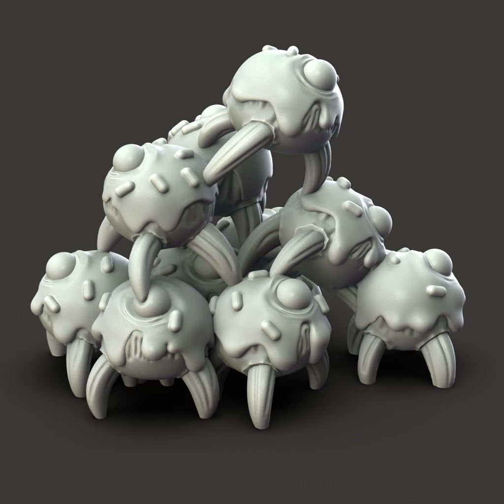 Evil Donuts - 3D Printable TTRPG - PRESUPPORTED - 32mm Scale 3D print model_9