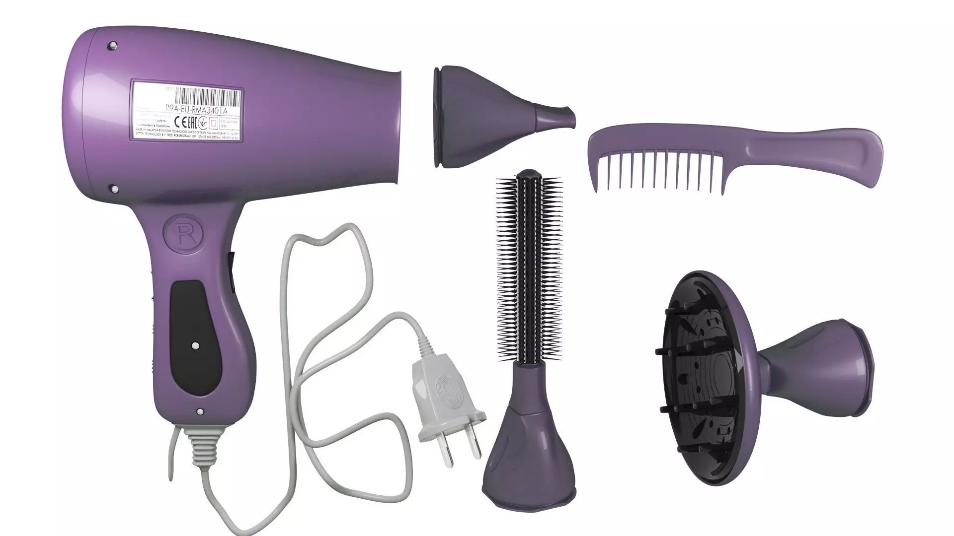 hair dryer 3D model_0