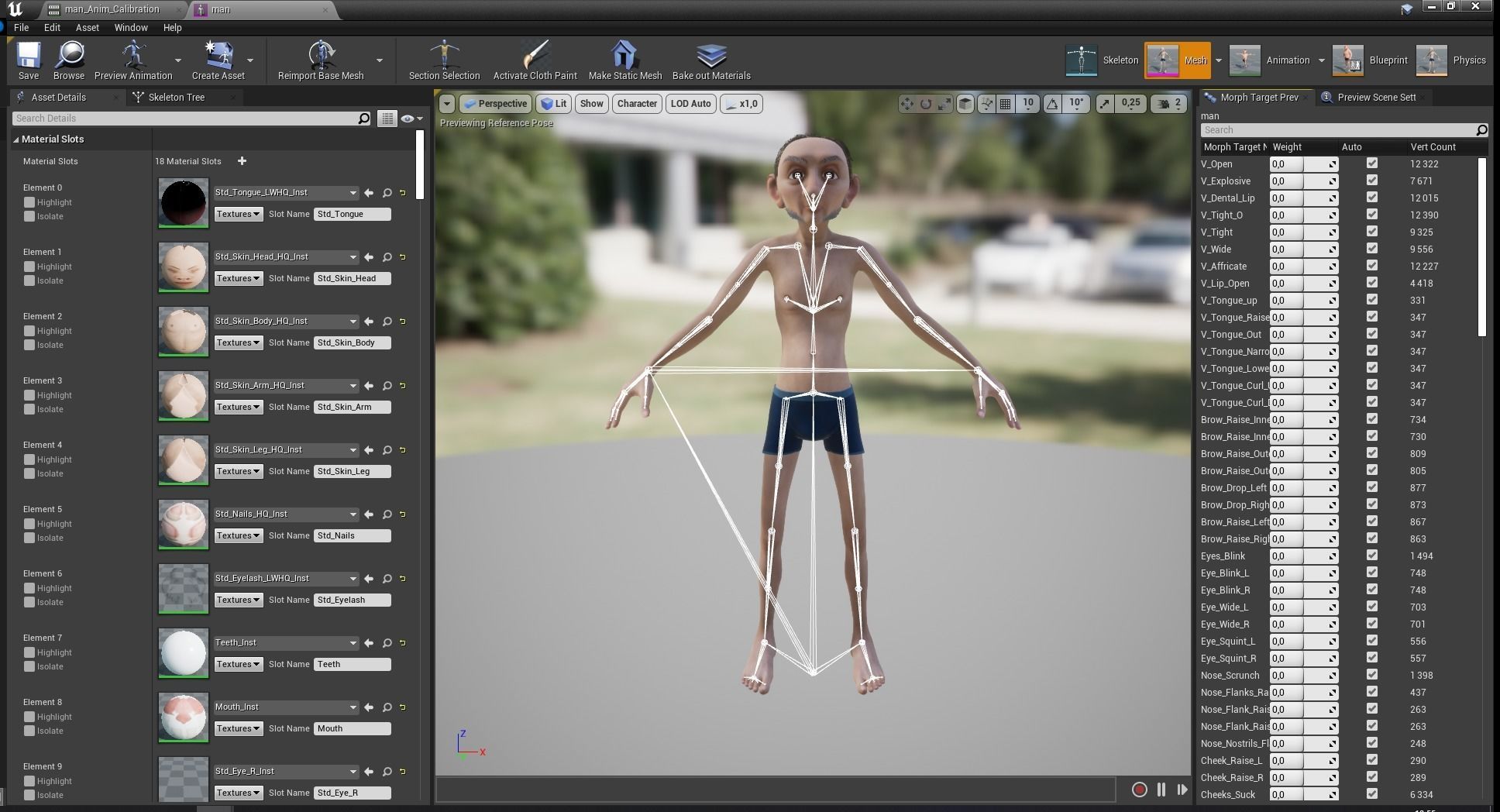 Old Man grandfather stylized Male cartoon Low-poly 3D model_29