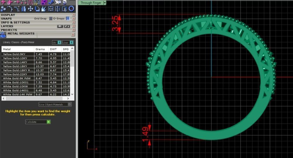 floral ring 3D print model_18