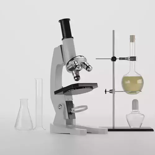 Microscope 3D model
