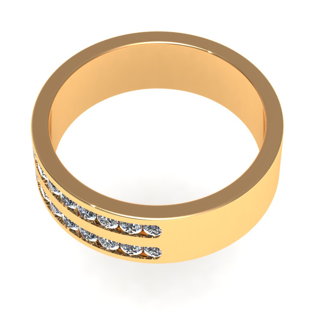 Wedding Band 3D print model_3