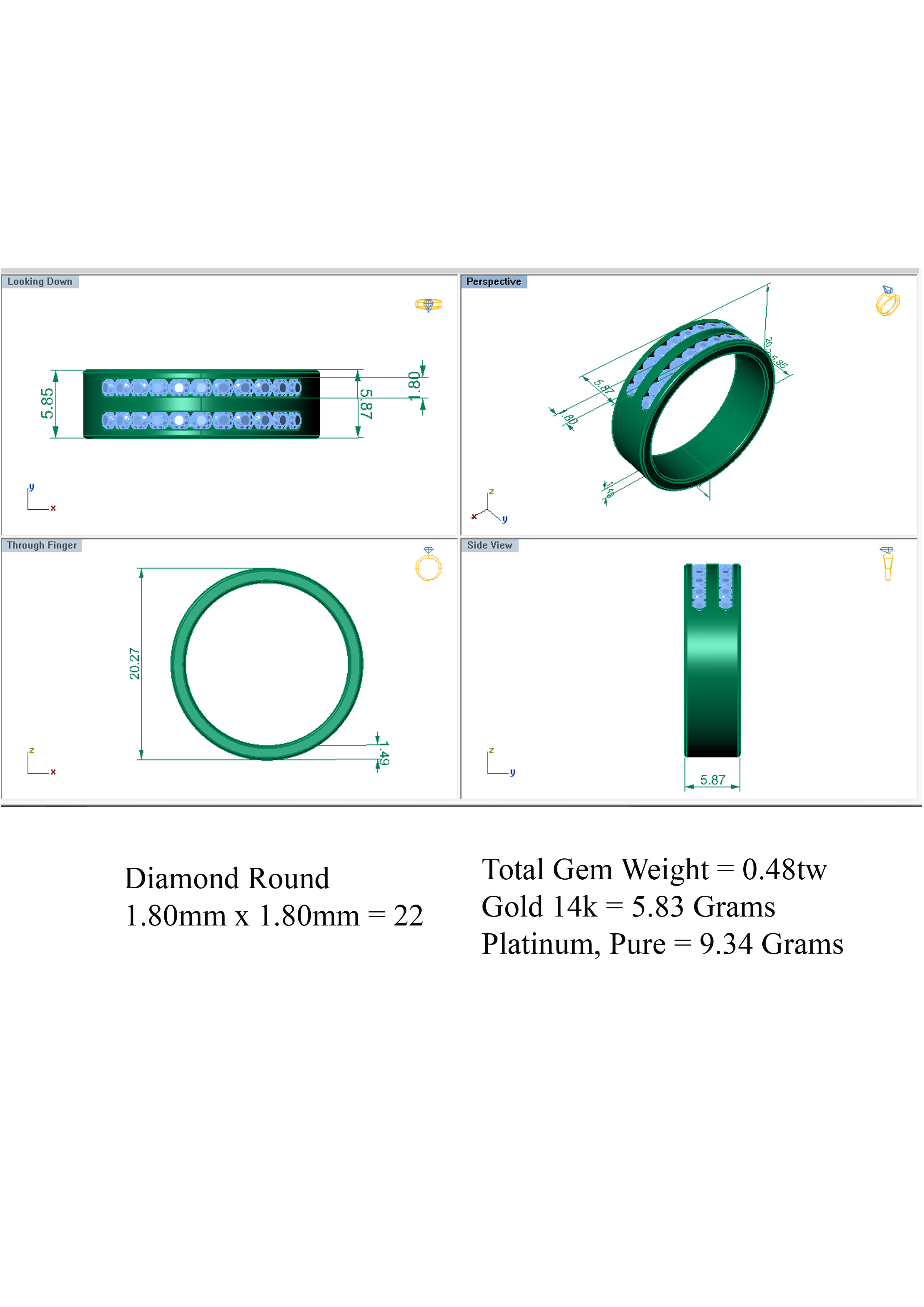 Wedding Band 3D print model_6