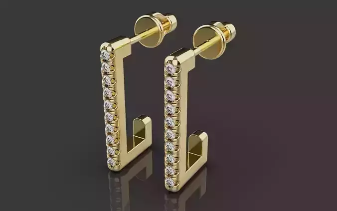 Earrings 0092 3D print model