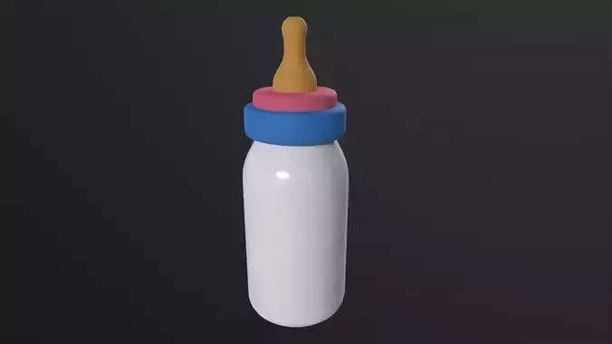Baby Bottle 3D Model Low-poly 3D model
