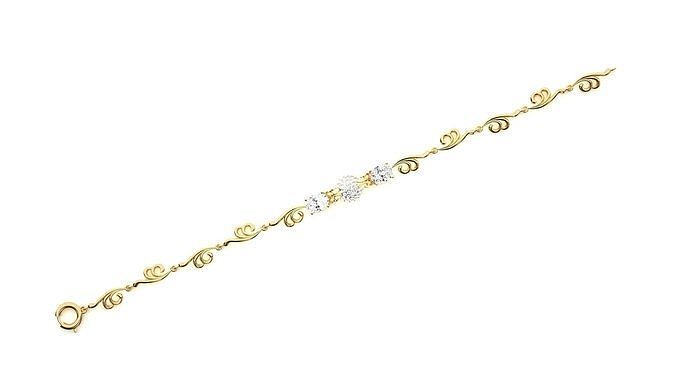 Diamond Bracelet 3D print model  3D print model