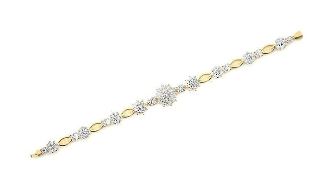 Diamond Bracelet 3D print model  3D print model