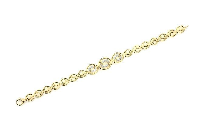 Diamond Bracelet 3D print model  3D print model
