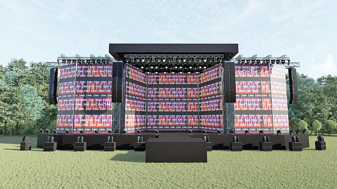 Concert and Festival  Stage Design 3D model