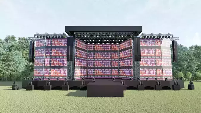 Concert and Festival  Stage Design 3D model
