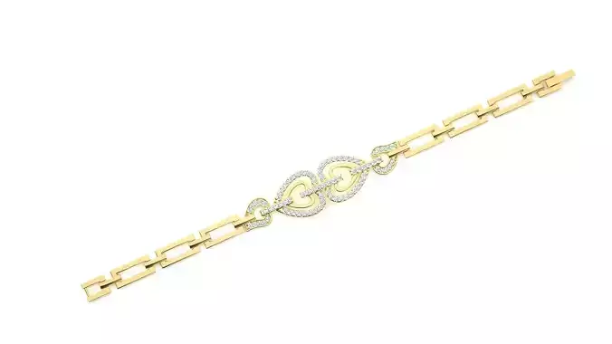 Diamond Bracelet 3D print model 