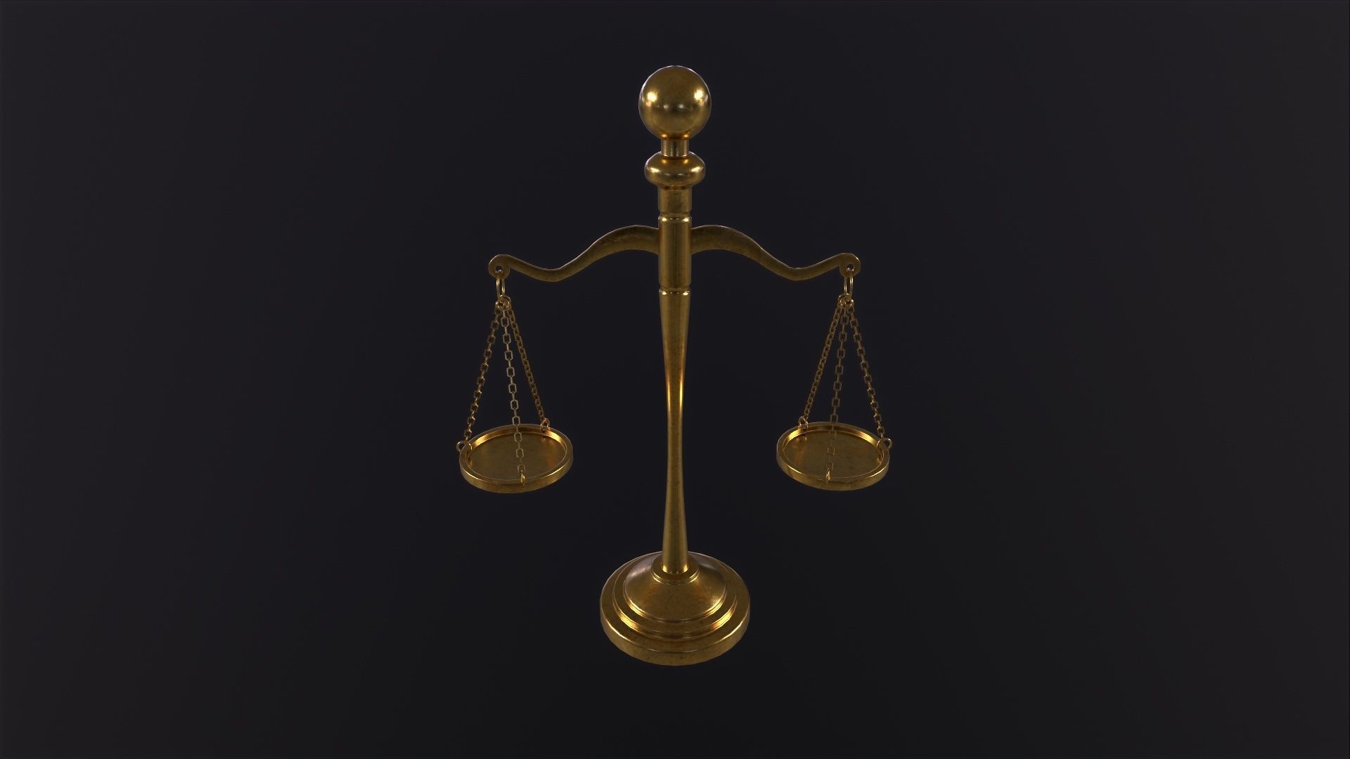 Scales of Justice 3D Model Low-poly 3D model_4