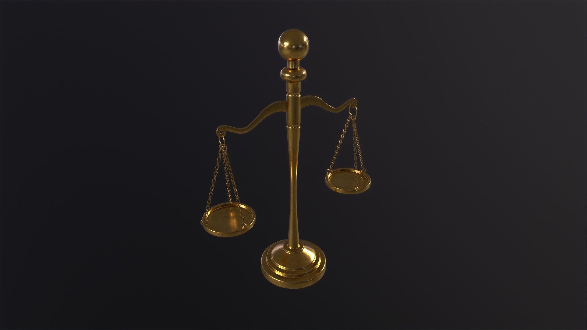 Scales of Justice 3D Model Low-poly 3D model_6
