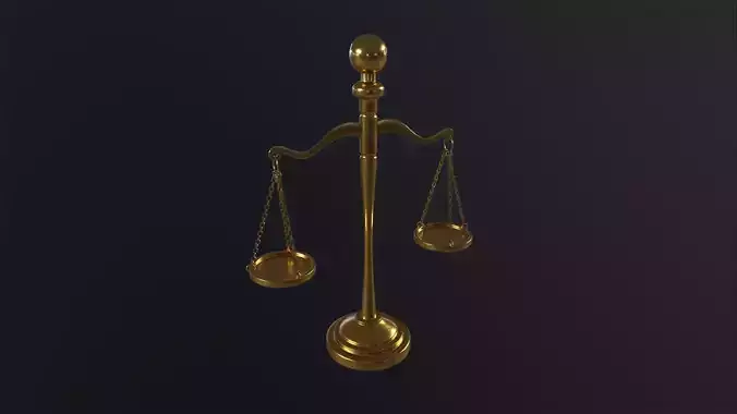 Scales of Justice 3D Model