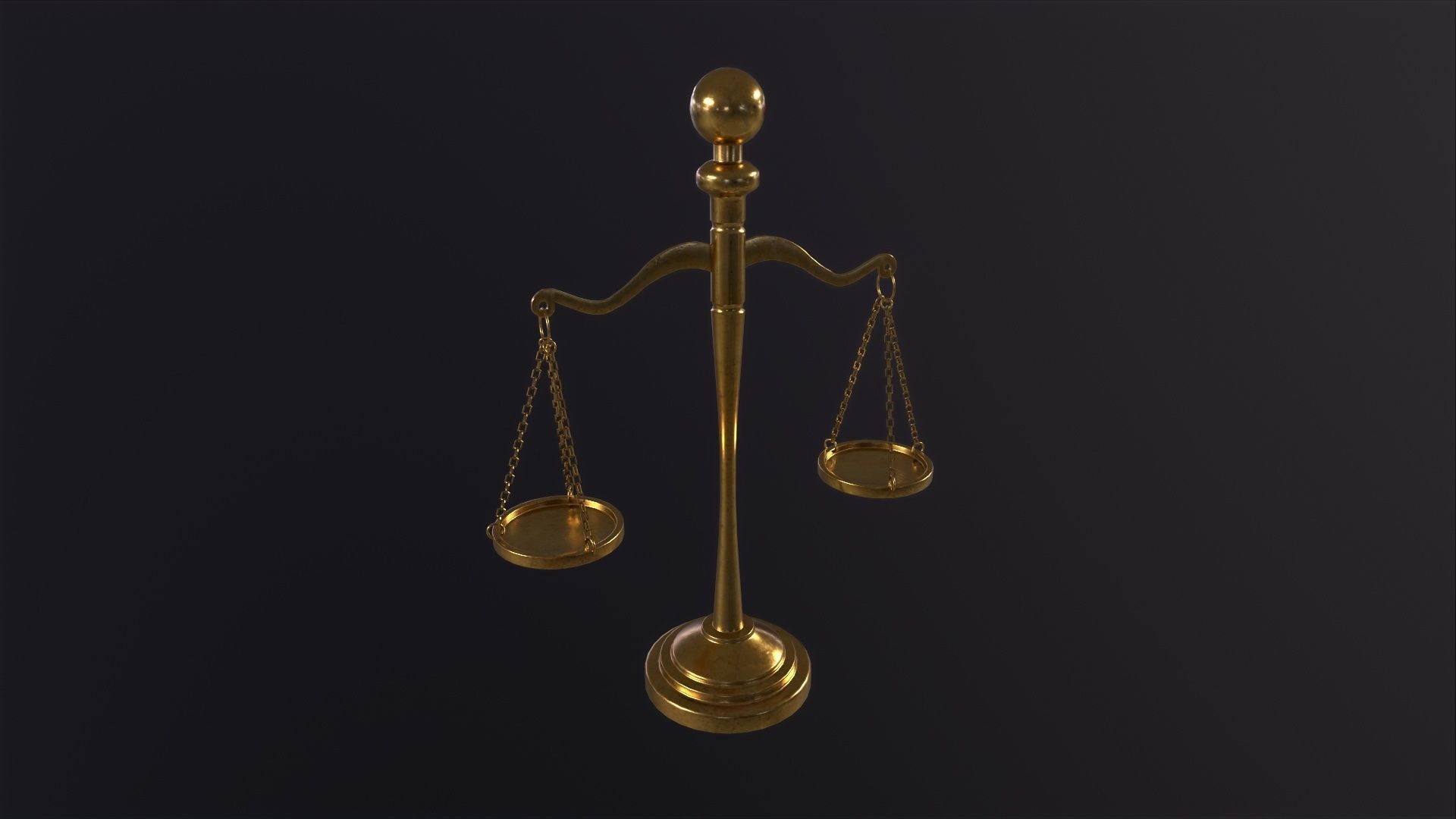 Scales of Justice 3D Model Low-poly 3D model_2