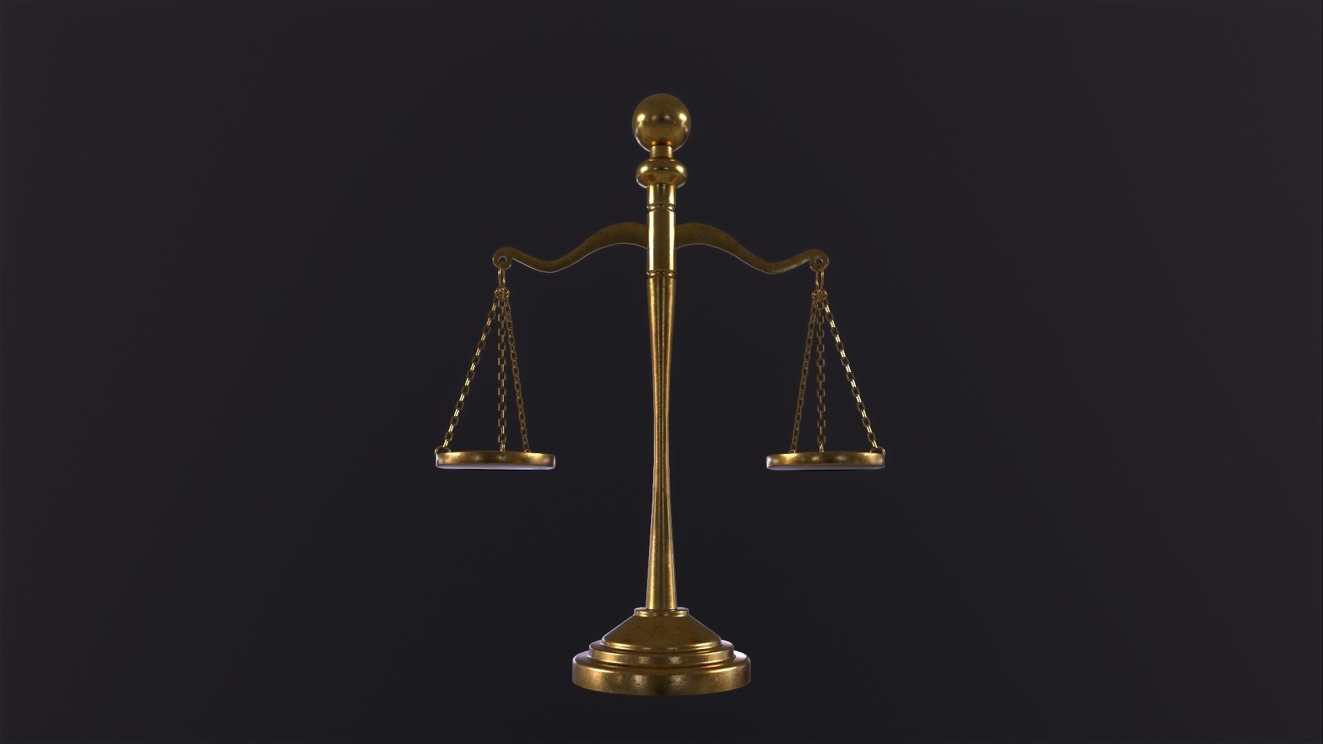 Scales of Justice 3D Model Low-poly 3D model_5