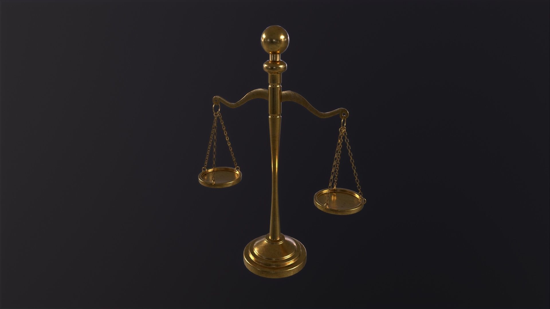 Scales of Justice 3D Model Low-poly 3D model_3