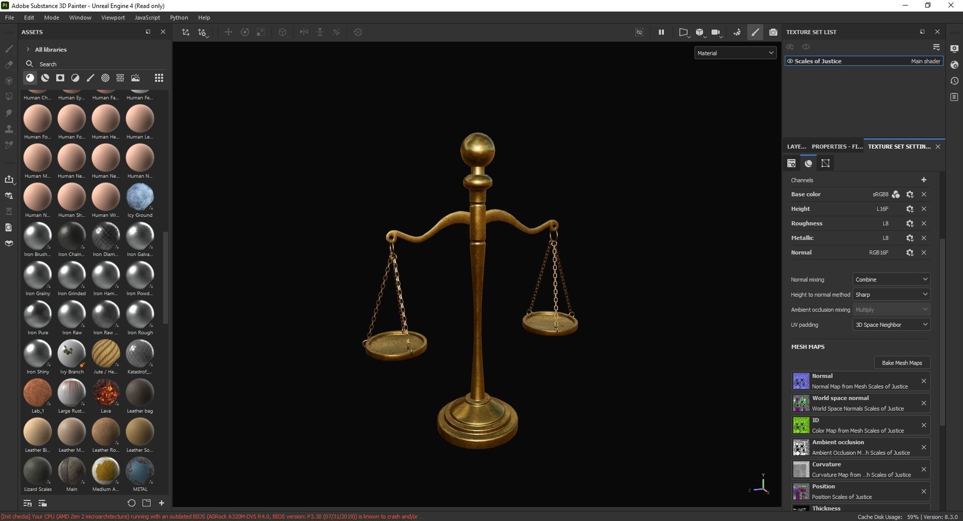 Scales of Justice 3D Model Low-poly 3D model_7