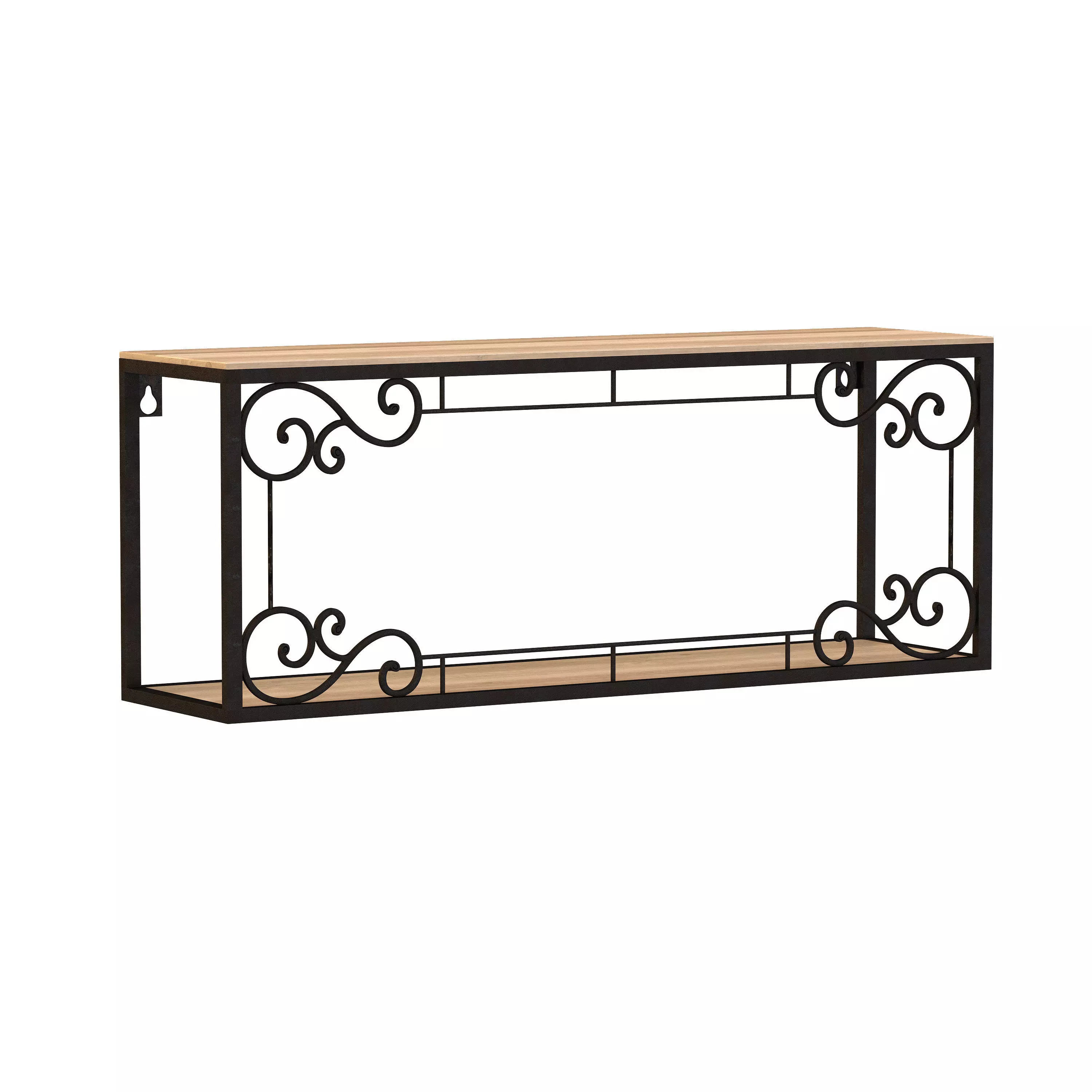 bookshelf Louis Low-poly 3D model_0