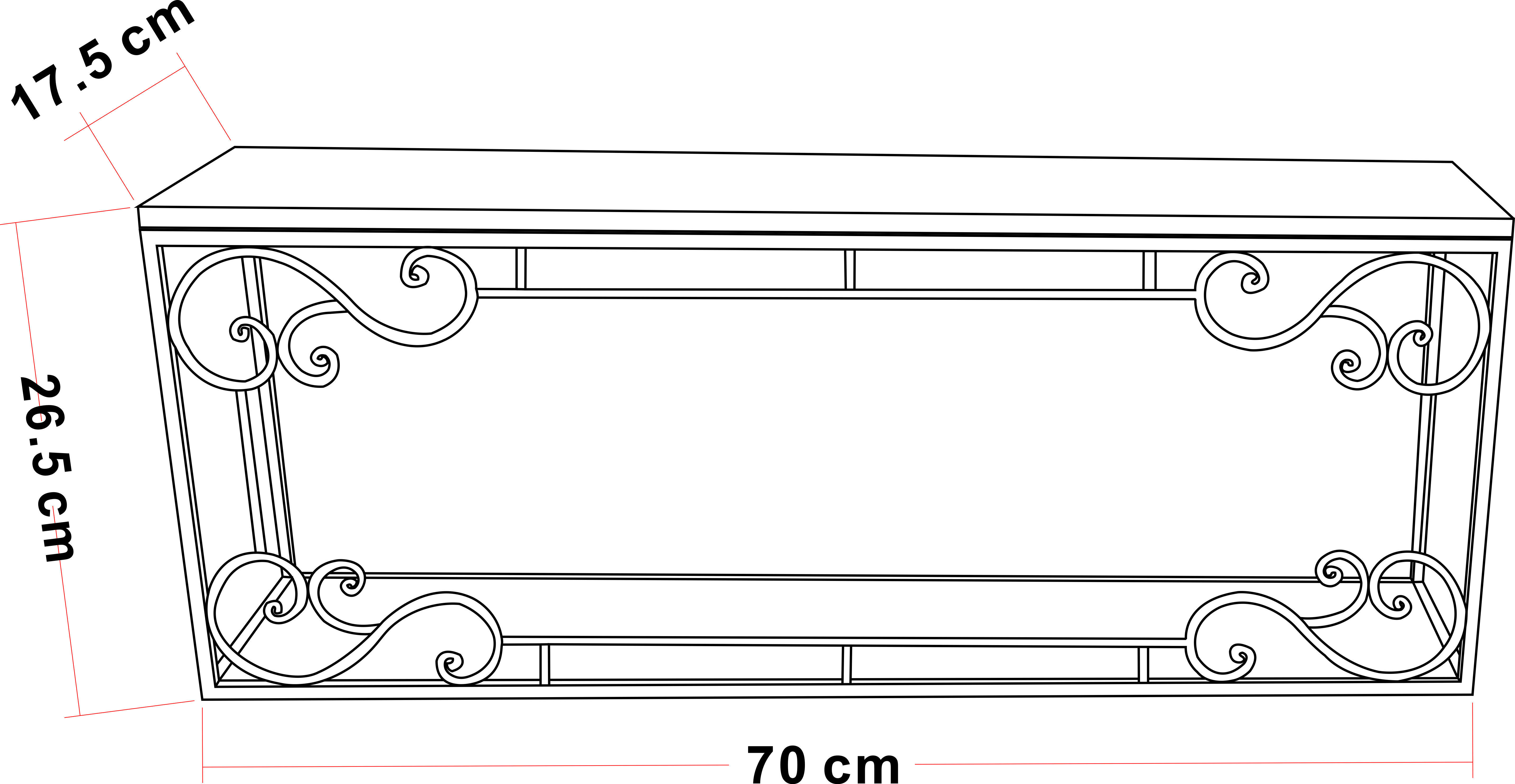 bookshelf Louis Low-poly 3D model_1