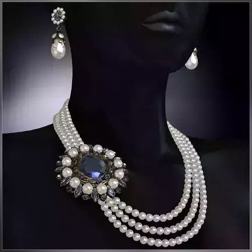 GCD Jewelry Set 2 3D model