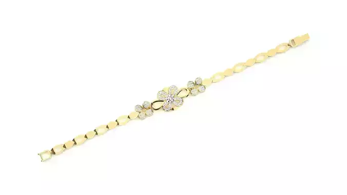 Diamond Bracelet 3D print model 