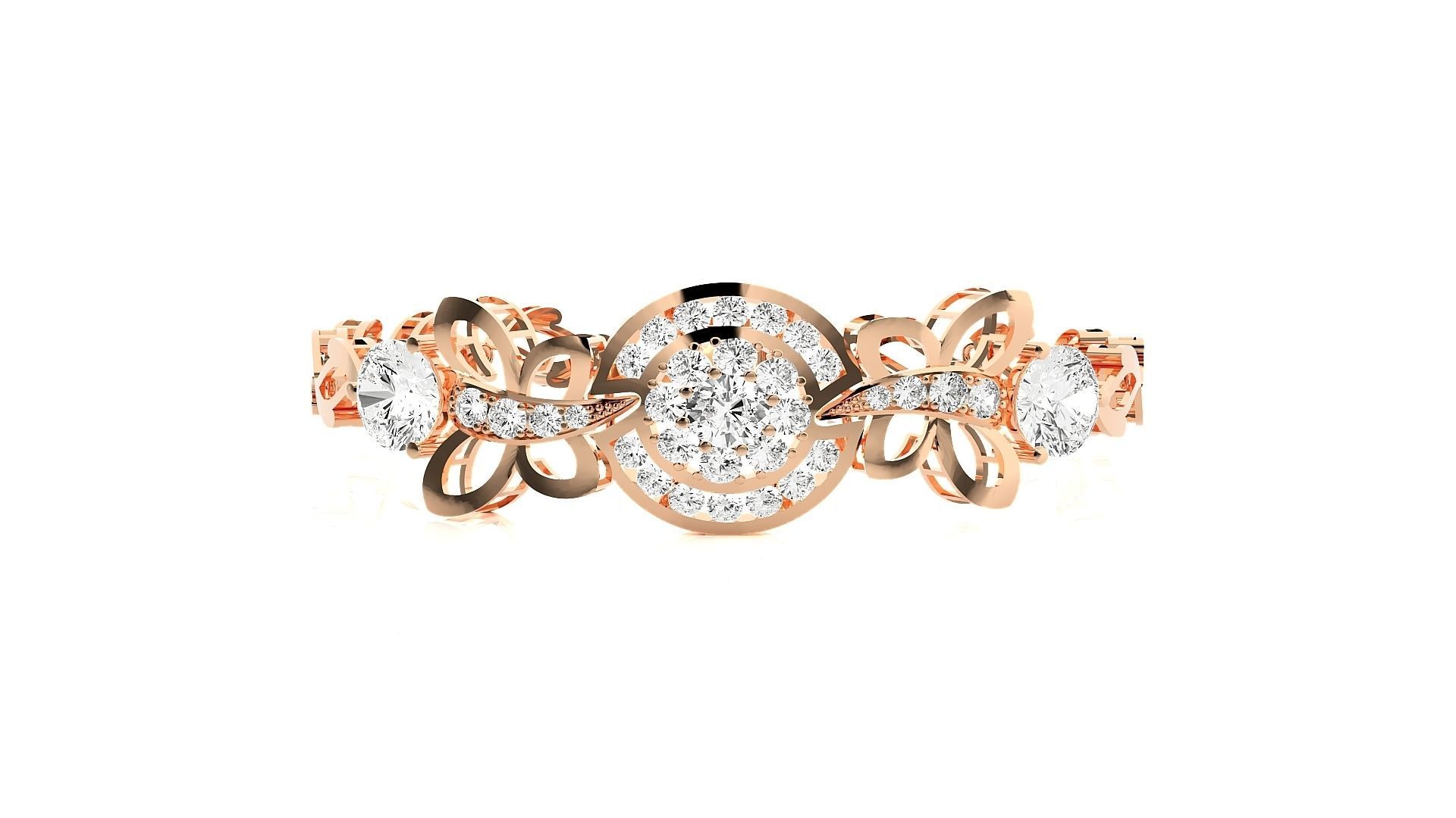 Diamond Bracelet 3D print model  3D print model_3