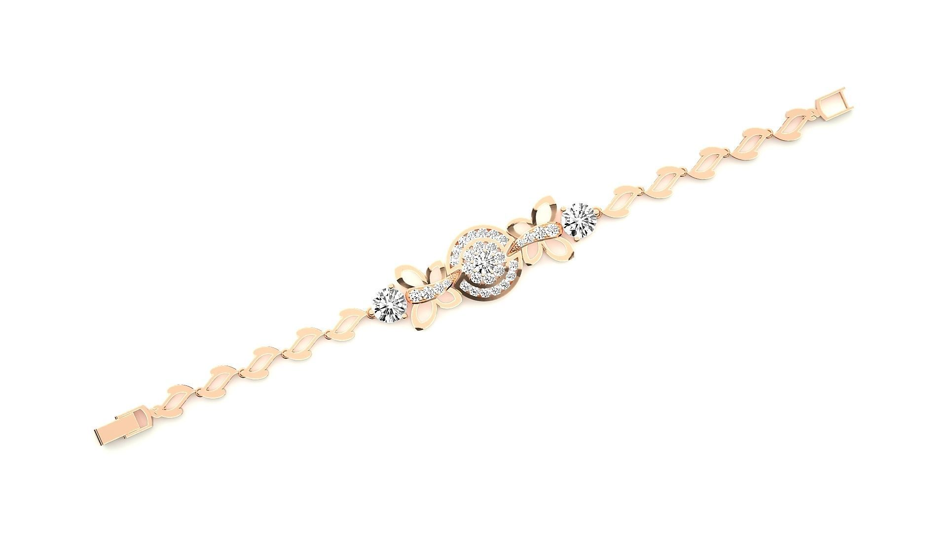 Diamond Bracelet 3D print model  3D print model_1