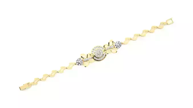 Diamond Bracelet 3D print model 