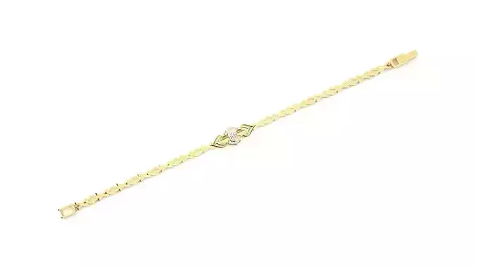 Diamond Bracelet 3D print model 