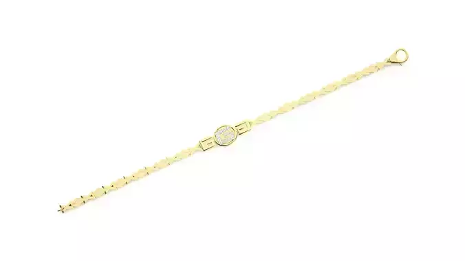 Diamond Bracelet 3D print model  3D print model