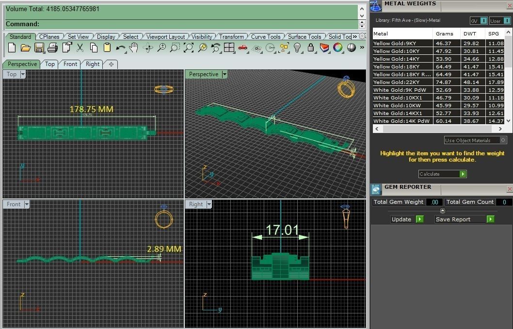 Diamond Bracelet 3D print model  3D print model_4