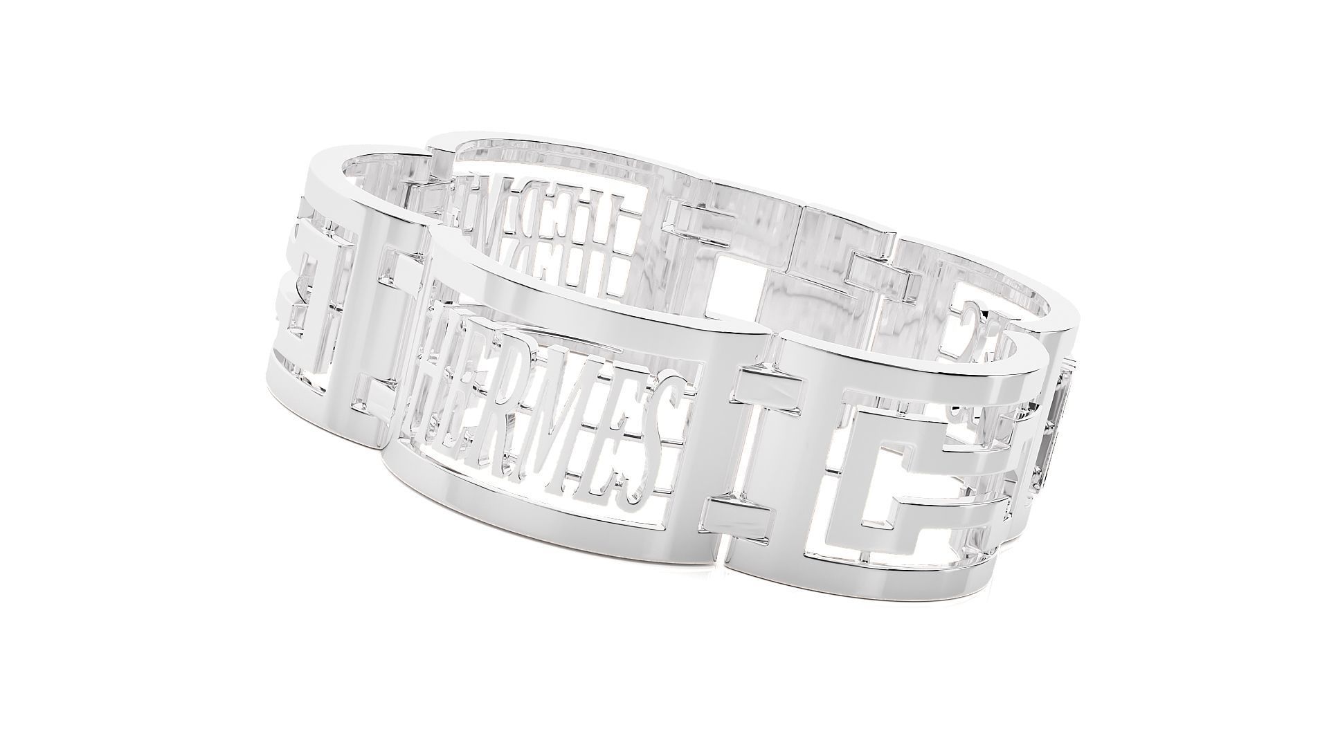 Diamond Bracelet 3D print model  3D print model_6