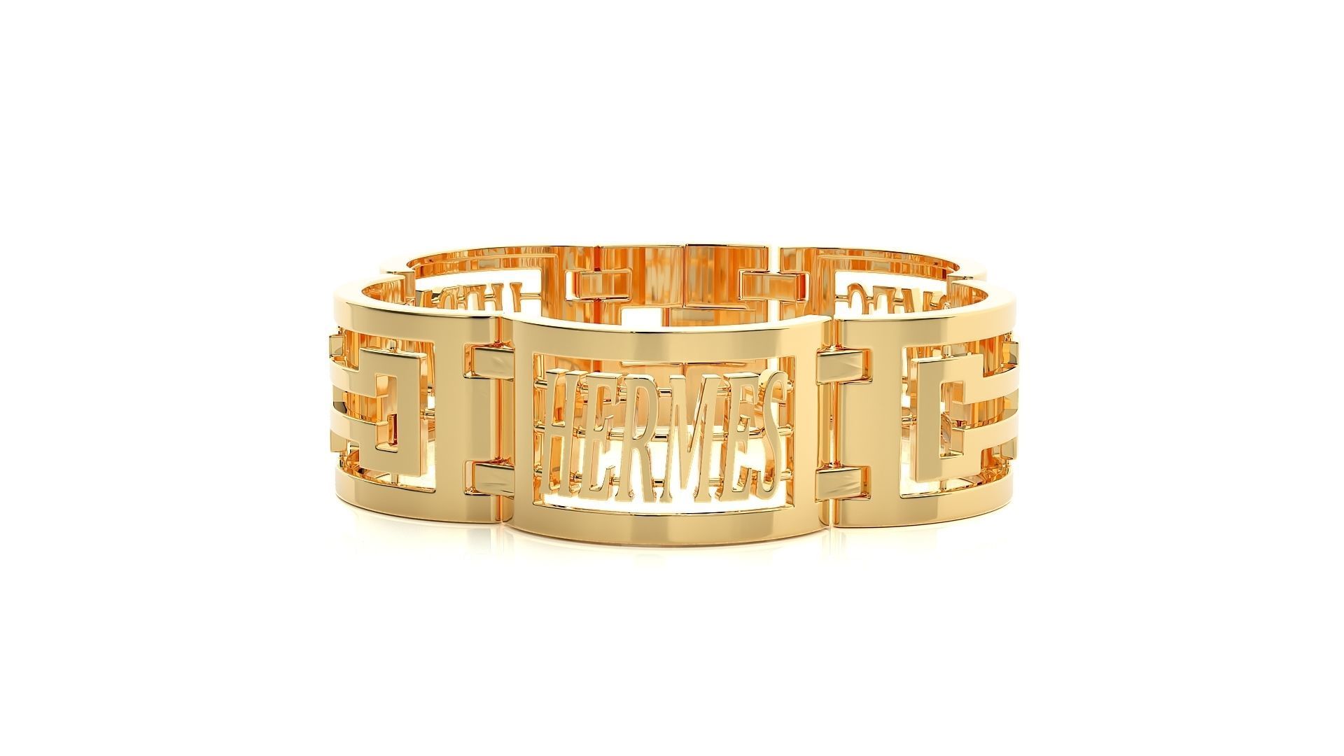 Diamond Bracelet 3D print model  3D print model_9