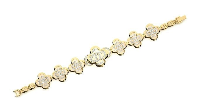 Diamond Bracelet 3D print model  3D print model