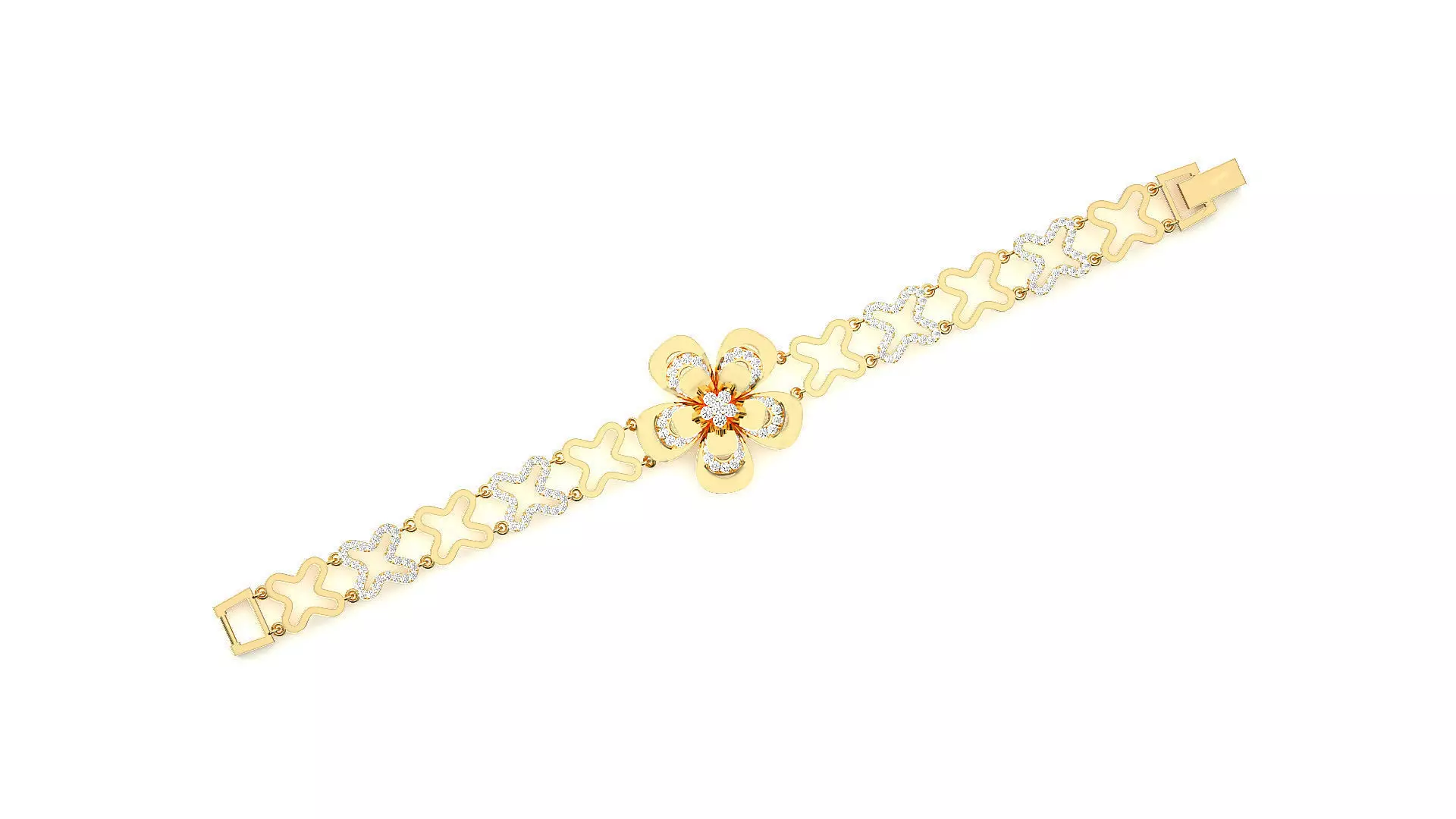 Diamond Bracelet 3D print model 3D print model_0