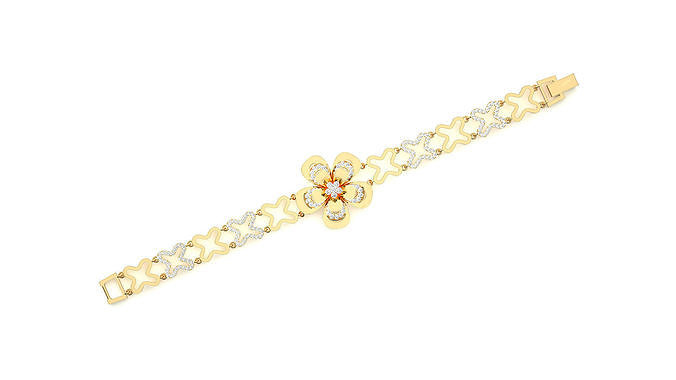 Diamond Bracelet 3D print model 3D print model