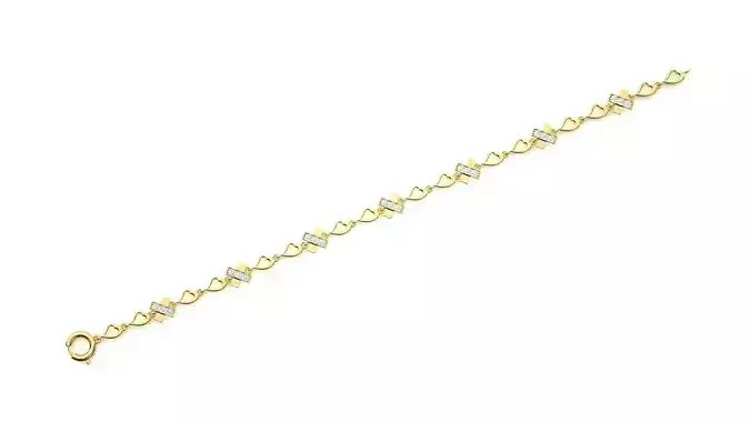 Diamond Bracelet 3D print model  3D print model