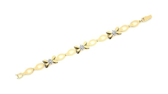 Diamond Bracelet 3D print model  3D print model