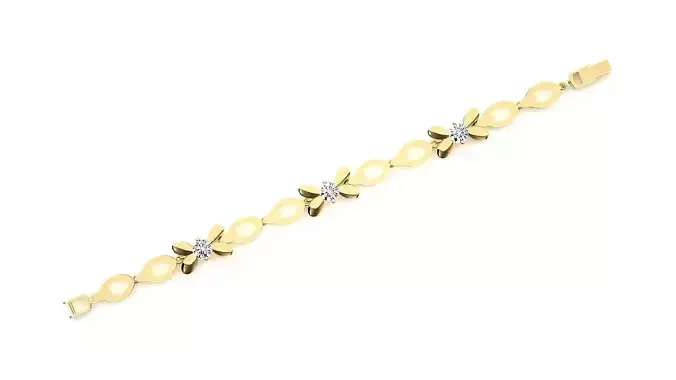 Diamond Bracelet 3D print model  3D print model