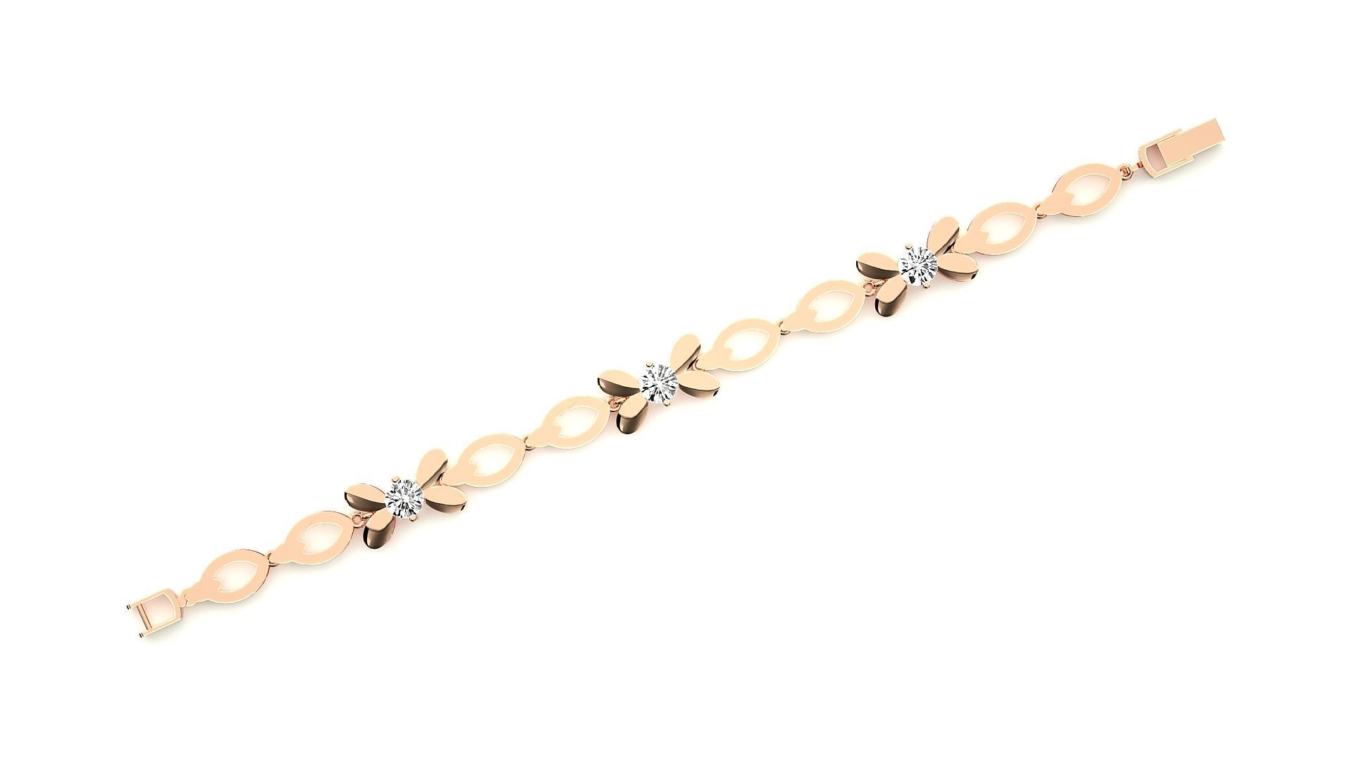 Diamond Bracelet 3D print model  3D print model_2