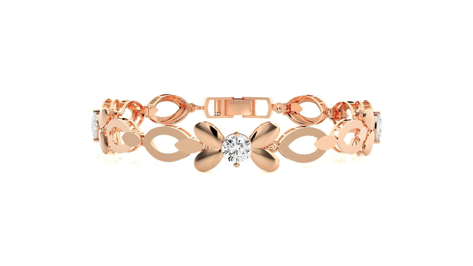 Diamond Bracelet 3D print model  3D print model_4