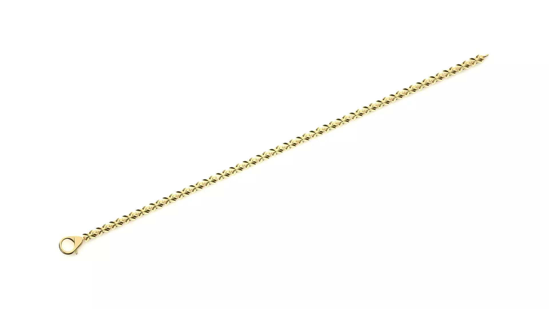 Diamond Bracelet 3D print model  3D print model_0