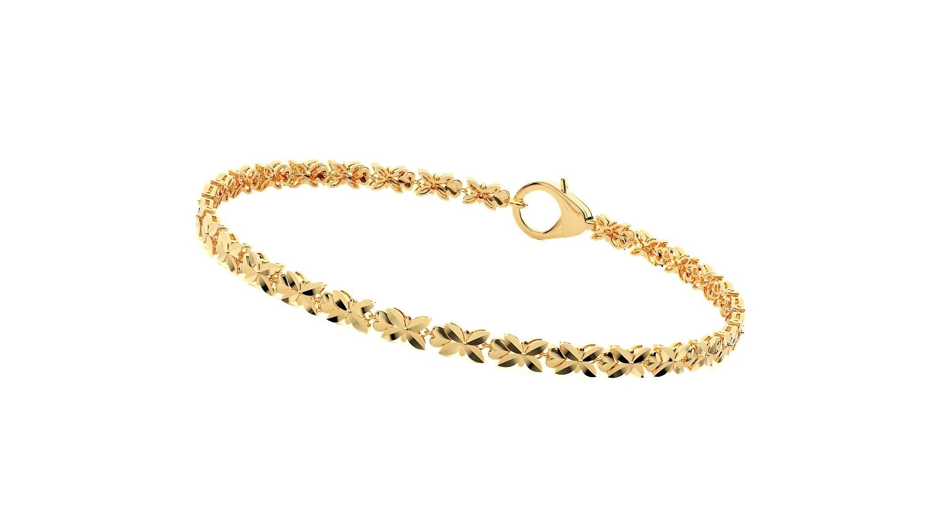 Diamond Bracelet 3D print model  3D print model_9