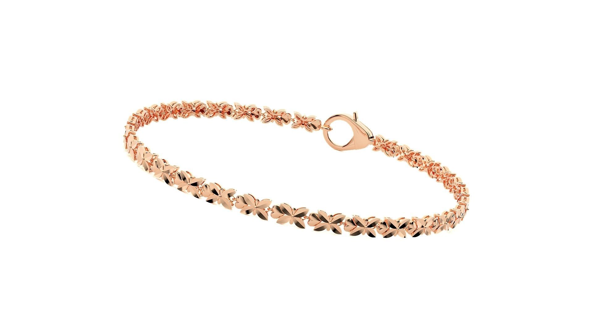 Diamond Bracelet 3D print model  3D print model_4