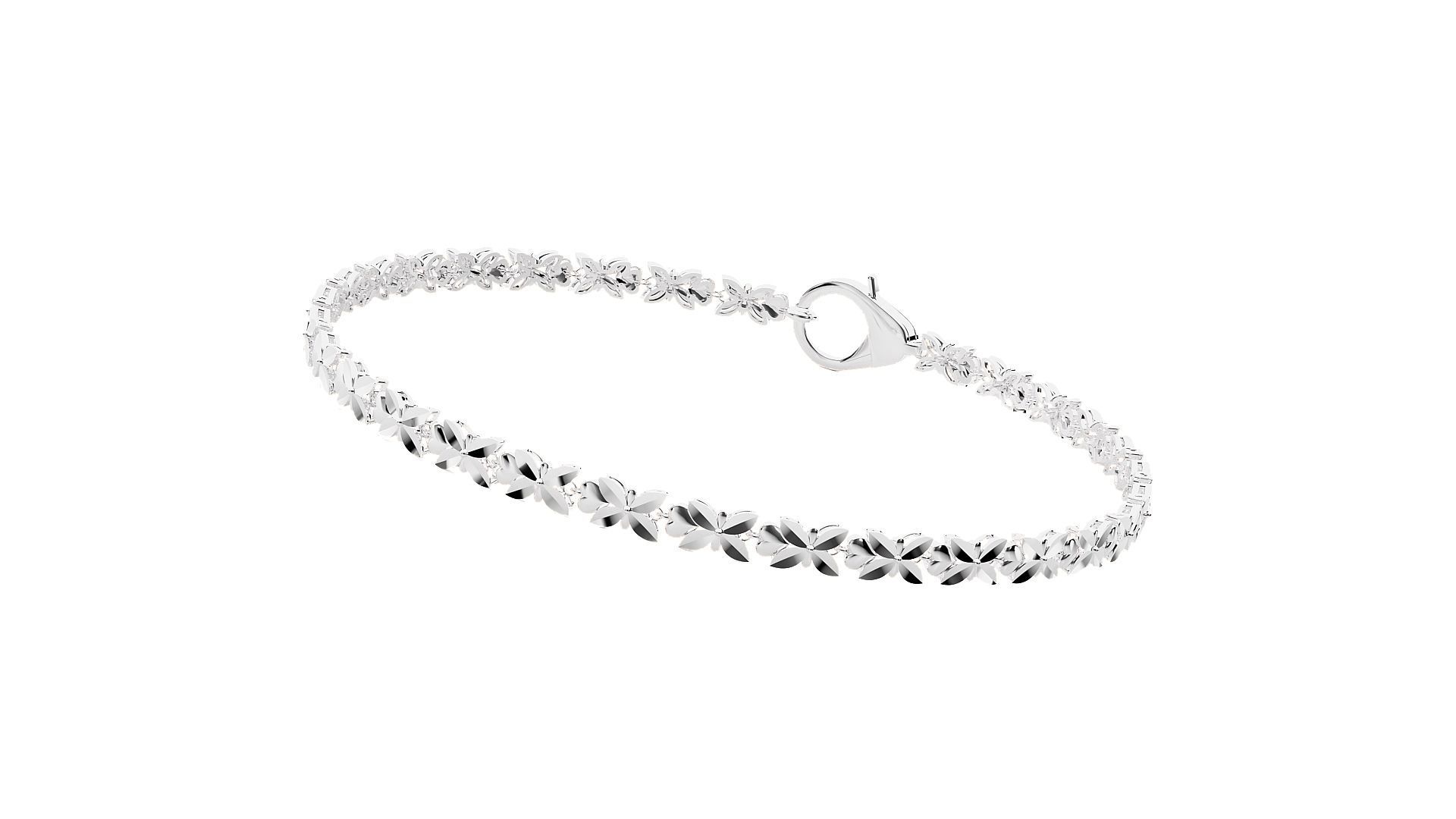 Diamond Bracelet 3D print model  3D print model_7