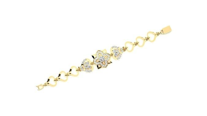 Diamond Bracelet 3D print model  3D print model